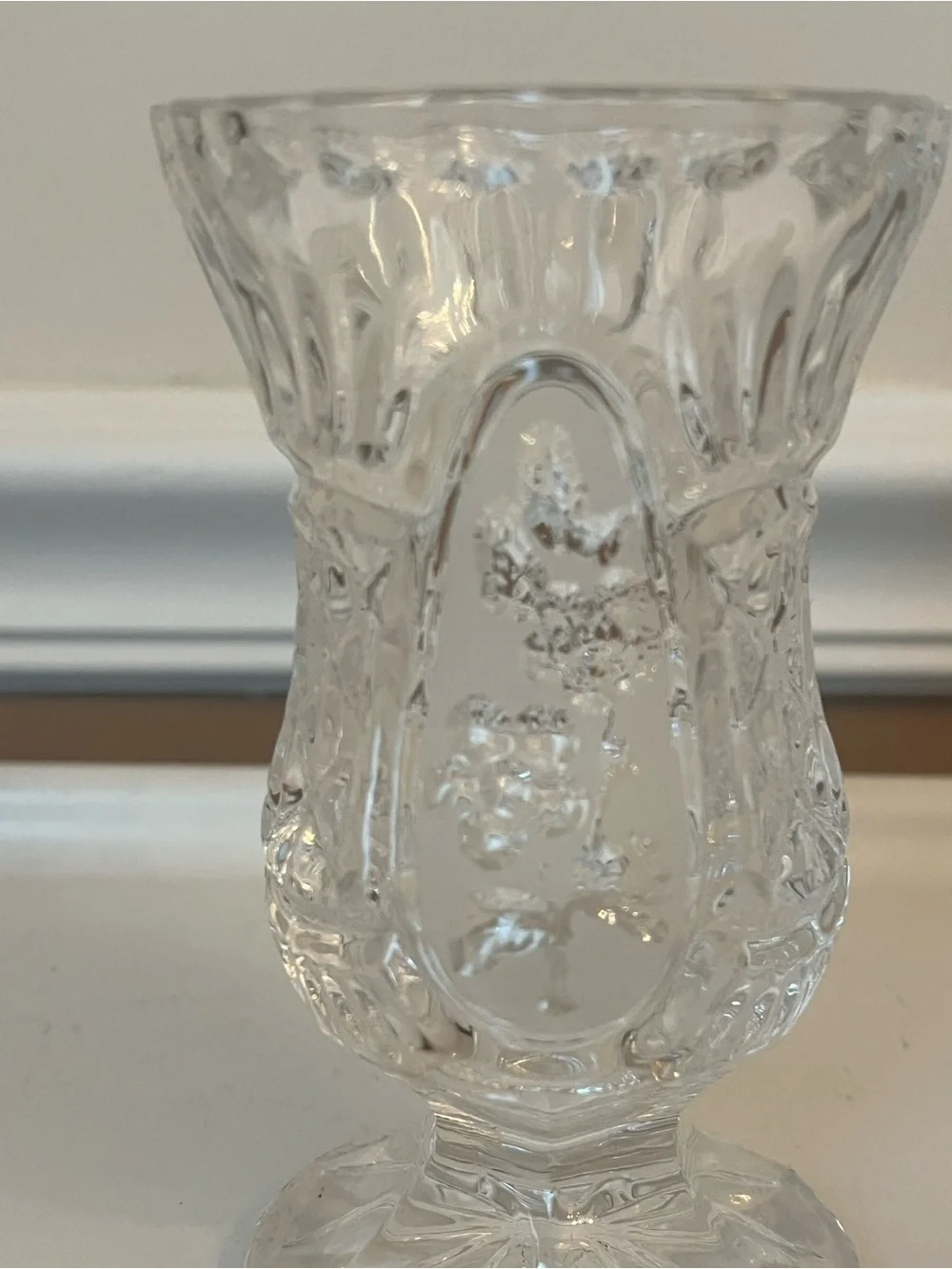 Vintage Zajecar Crystal Bud Vase
